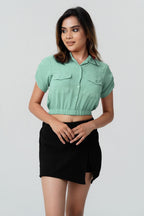 Aria Utility Crop Shirt
