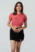 Aria Utility Crop Shirt