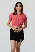 Aria Utility Crop Shirt