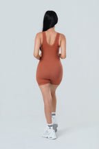 Contour Seamless Half Zip Jumpsuit
