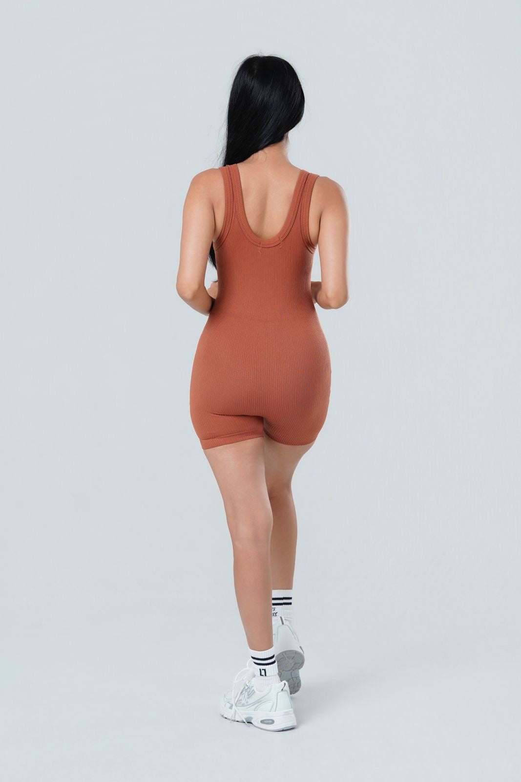 Contour Seamless Half Zip Jumpsuit
