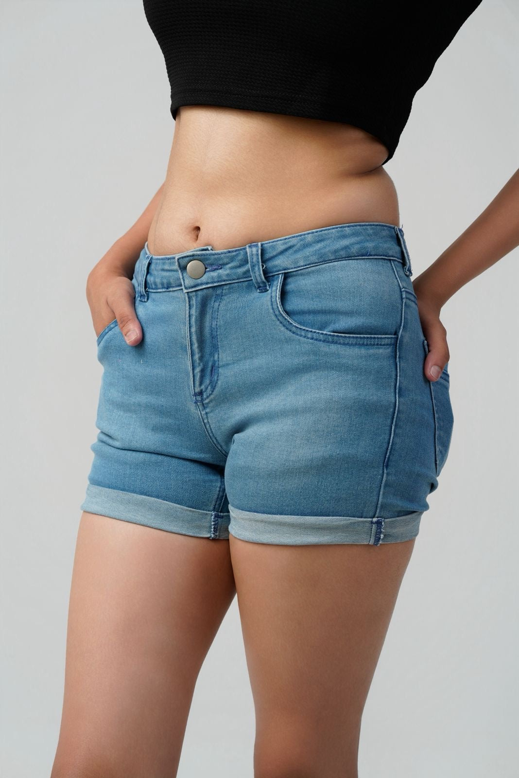 The Sculpted Mini Denim Short