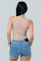 Nova Sculpted Ribbed Top
