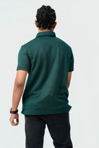 Textured Cable-Knit Polo