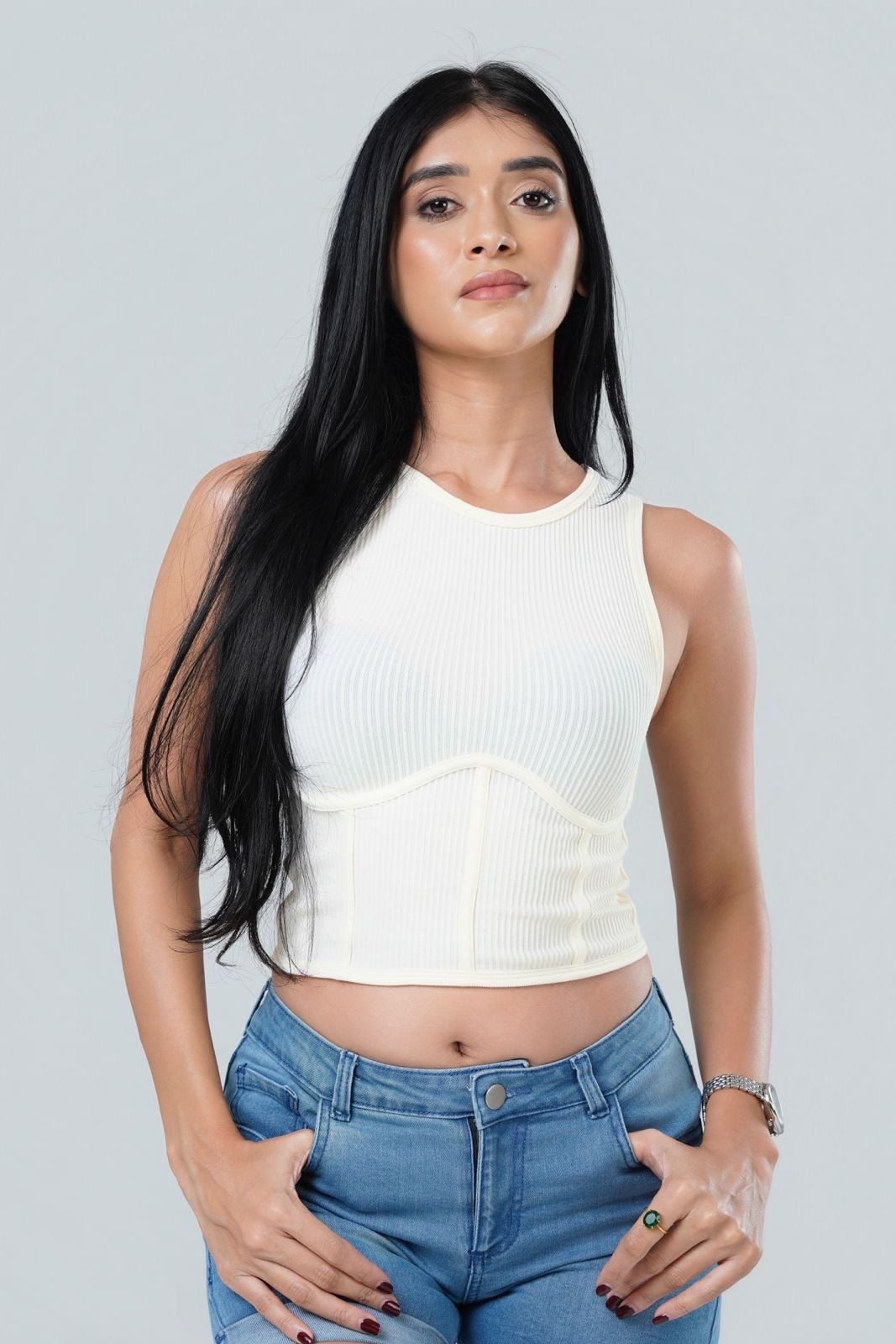 Nova Sculpted Ribbed Top