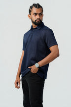 Textured Cable-Knit Polo