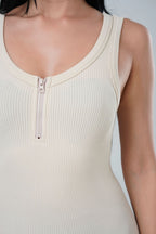 Contour Seamless Half Zip Jumpsuit