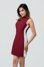 Duo-Tone Sculpt Dress