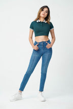 Front Pocket High Rise Skinny