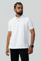 Textured Cable-Knit Polo