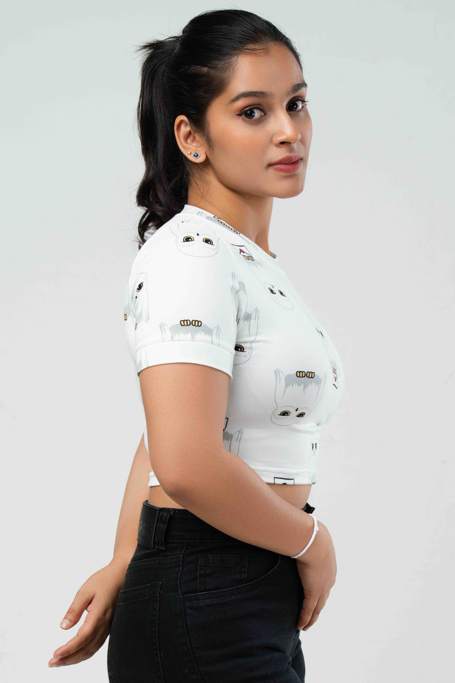 Snowy Owl Crop Tee