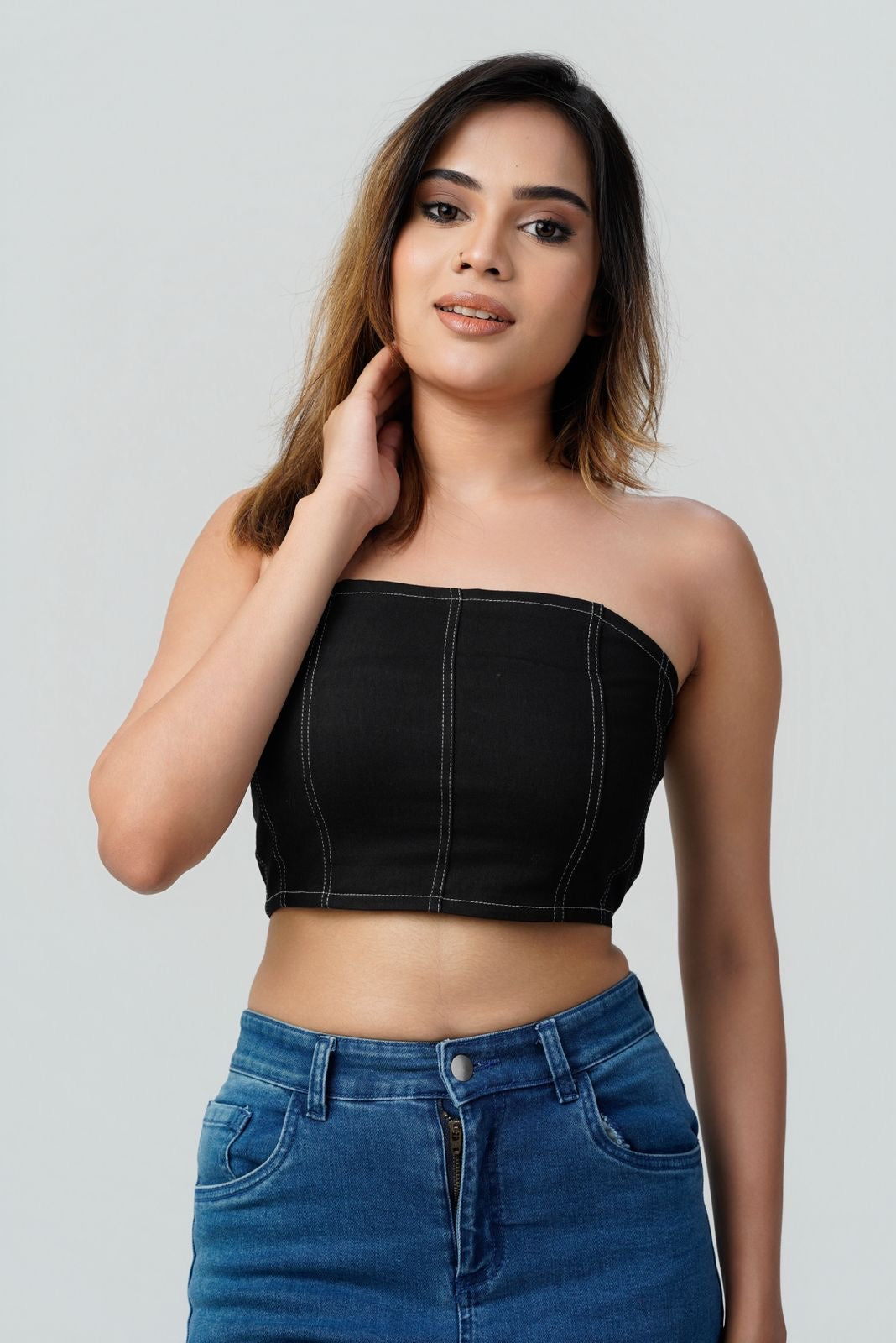 Aria Paneled Tube Top