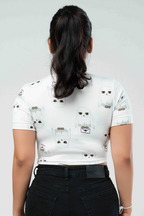 Snowy Owl Crop Tee