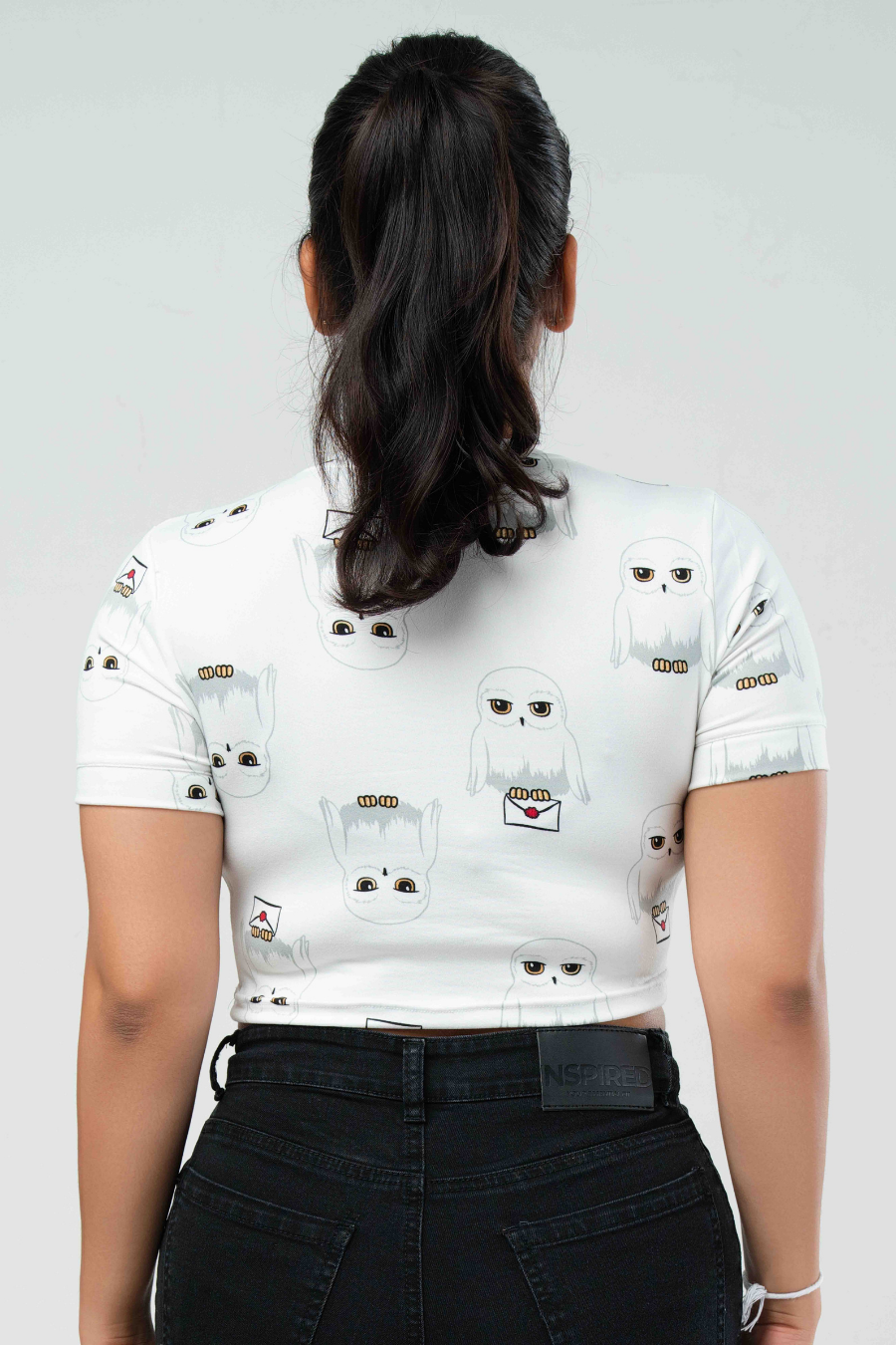 Snowy Owl Crop Tee