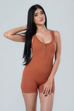 Contour Seamless Half Zip Jumpsuit