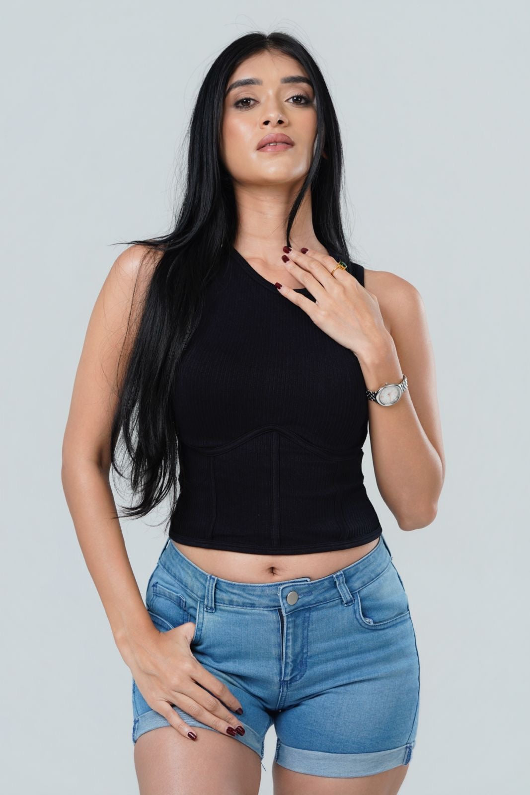 Nova Sculpted Ribbed Top