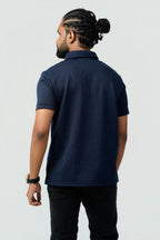 Textured Cable-Knit Polo
