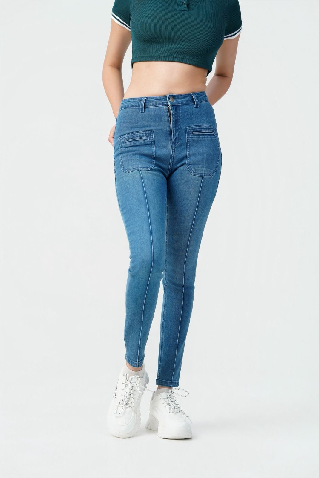 Front Pocket High Rise Skinny