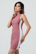 Duo-Tone Sculpt Dress