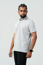 Textured Cable-Knit Polo