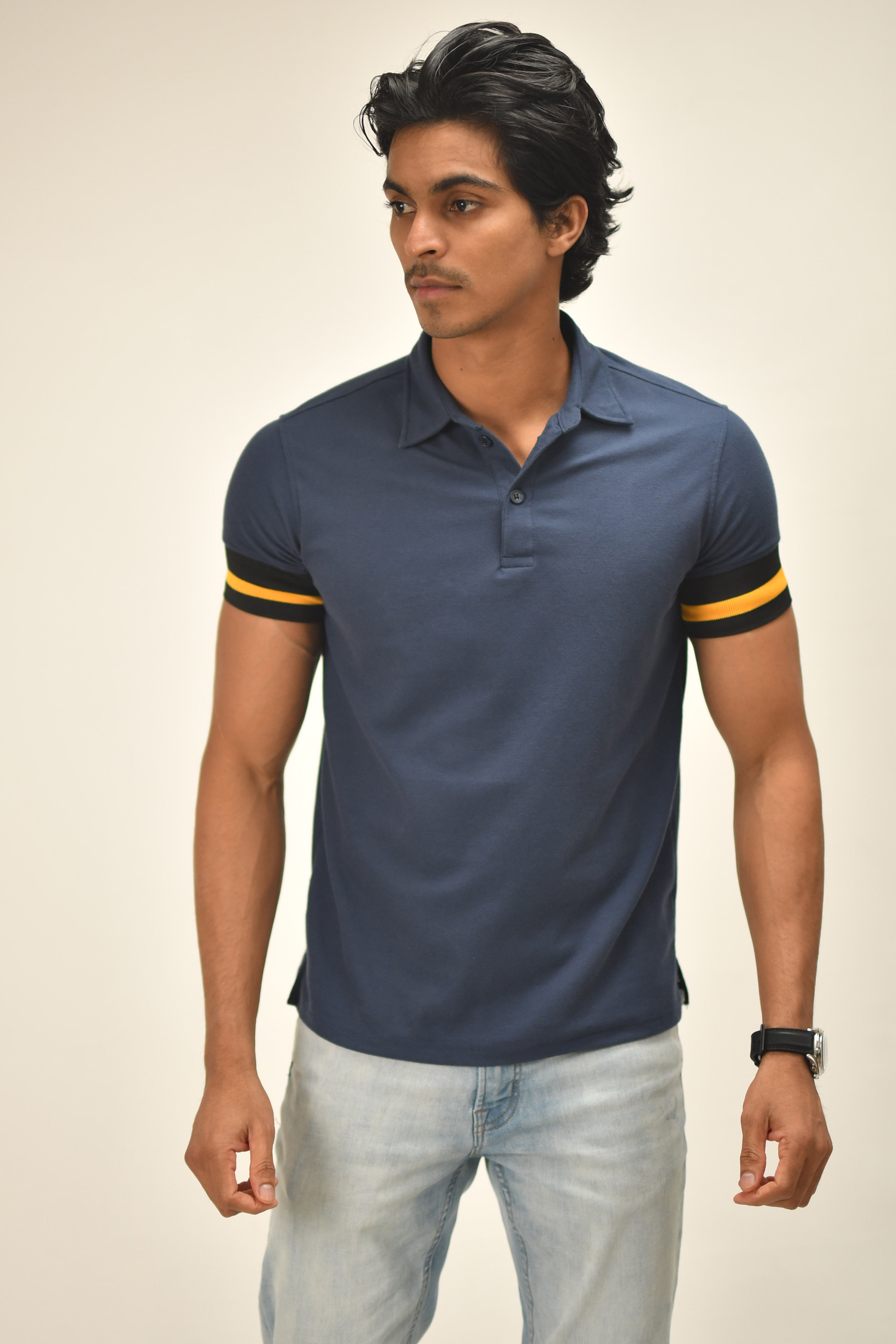 Retro-Stripe Polo