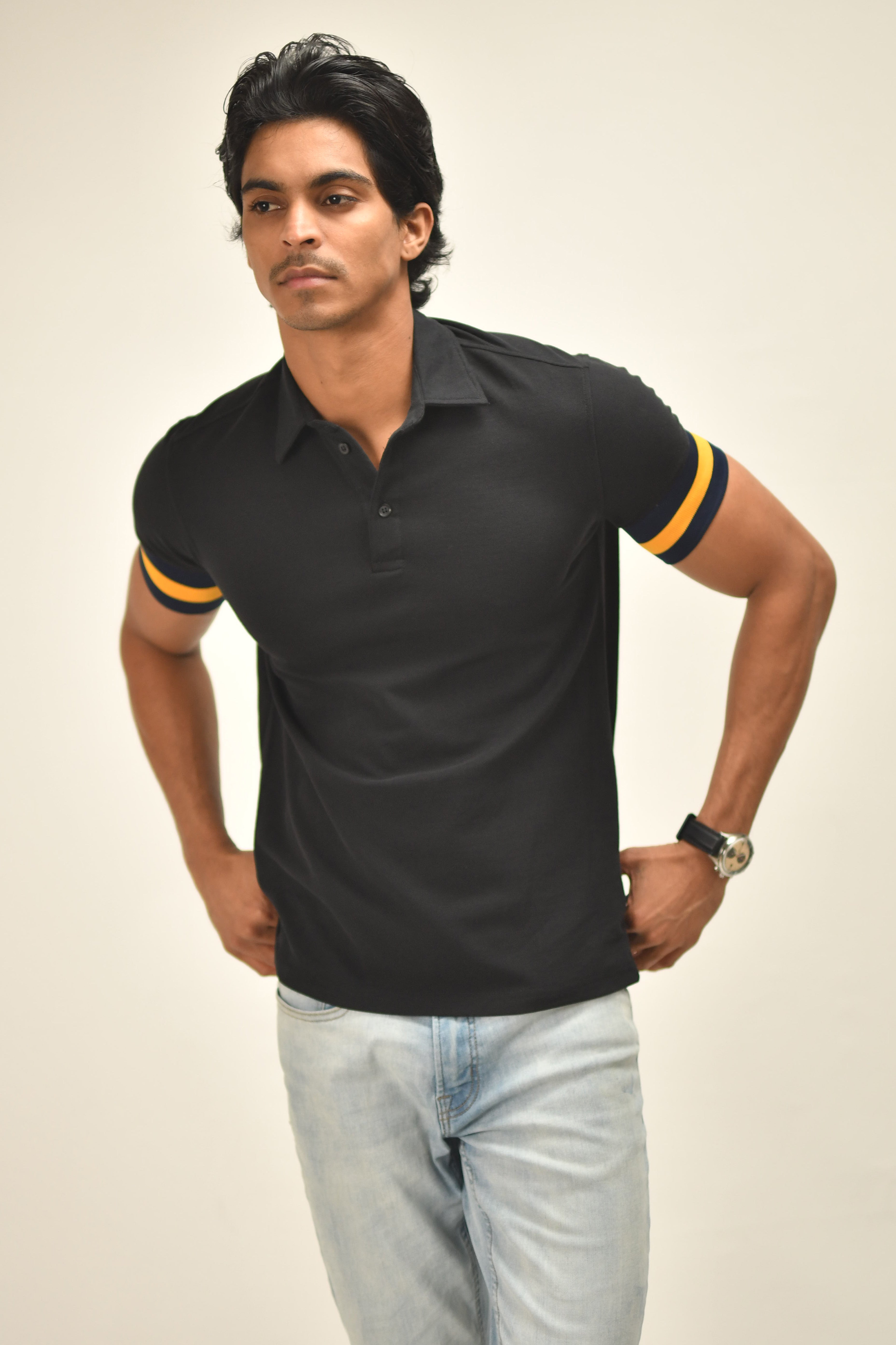 Retro-Stripe Polo