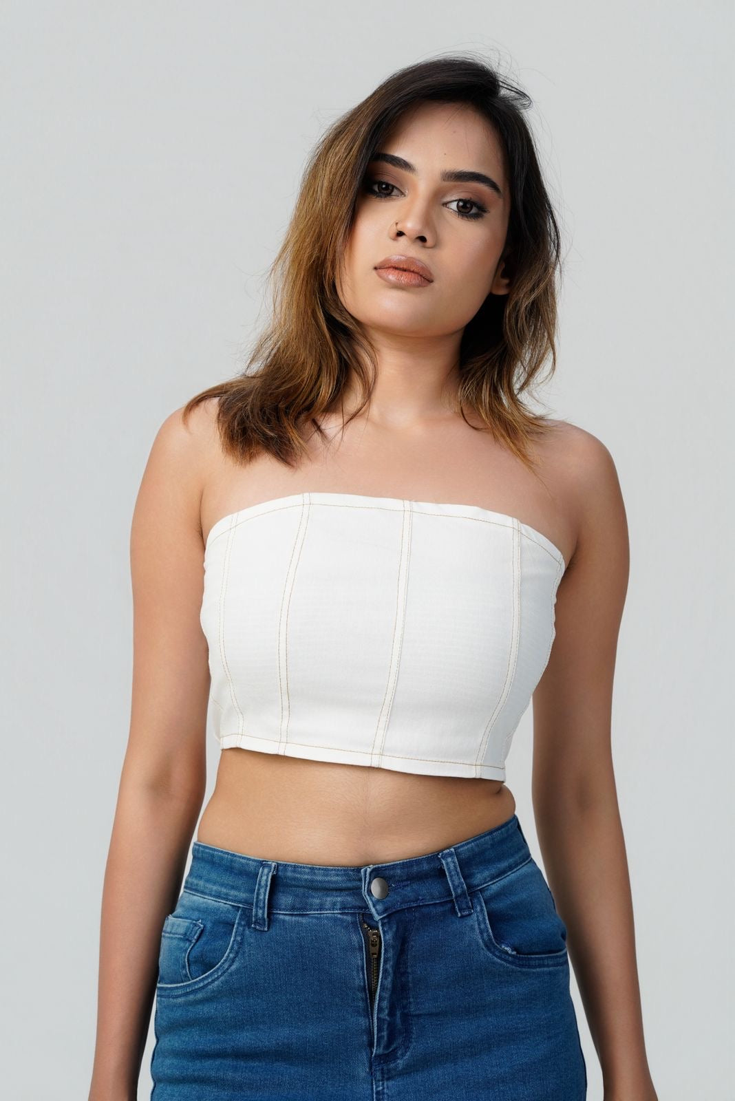 Aria Paneled Tube Top