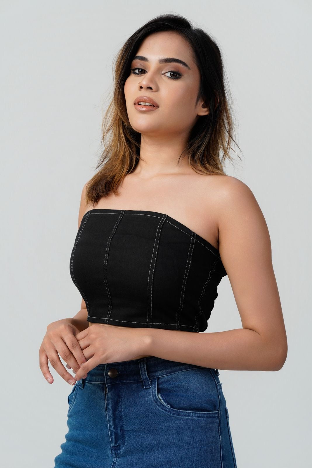Aria Paneled Tube Top