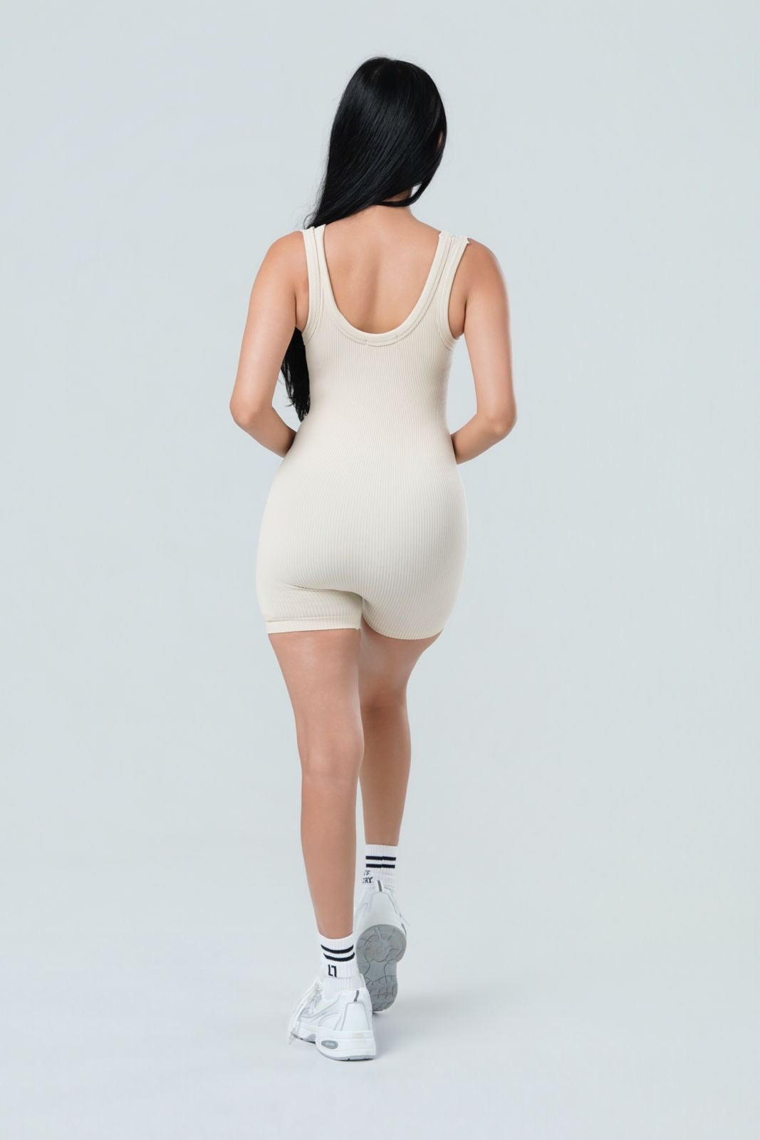 Contour Seamless Half Zip Jumpsuit