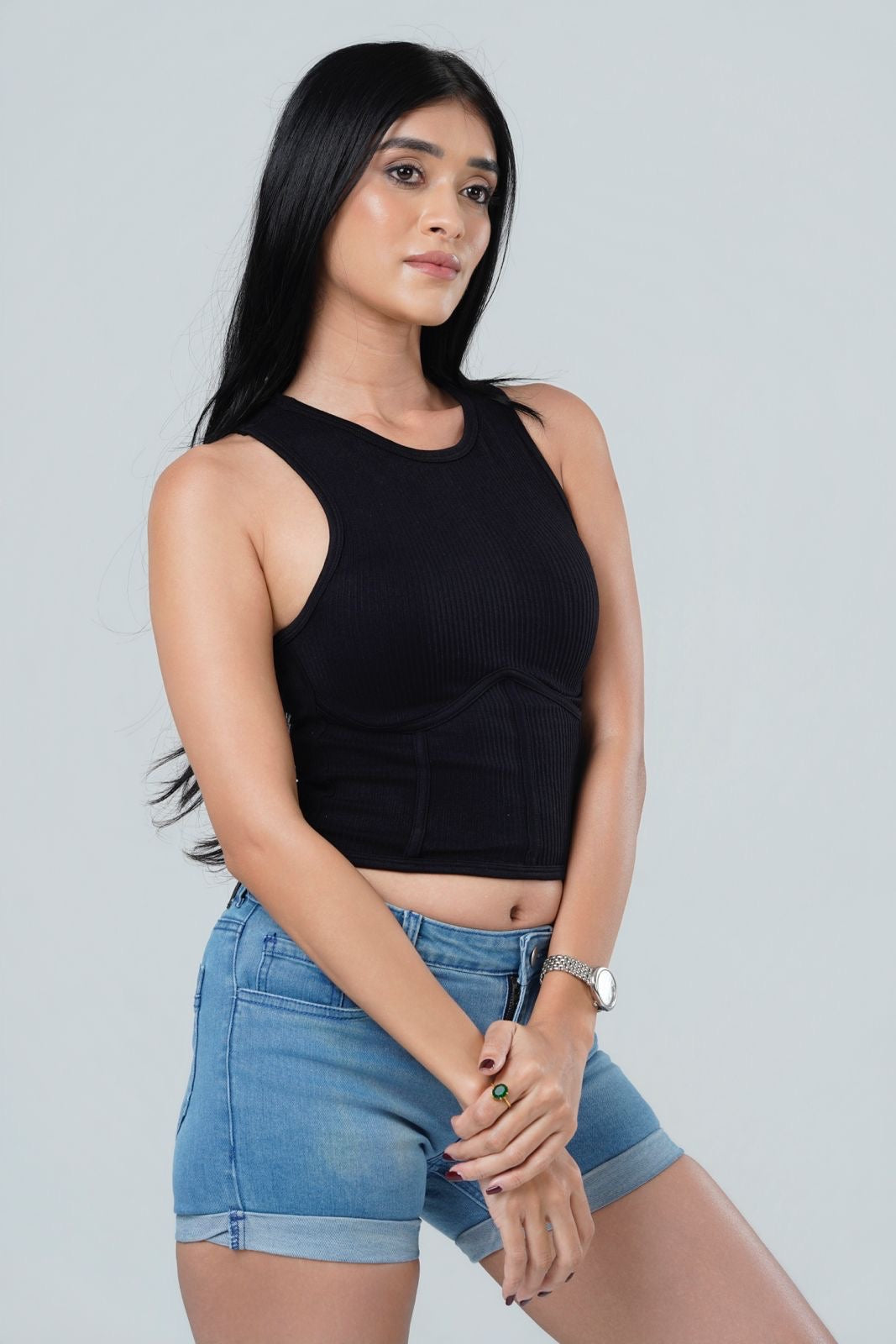 Nova Sculpted Ribbed Top