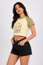 Too Glam To Care Crop Top