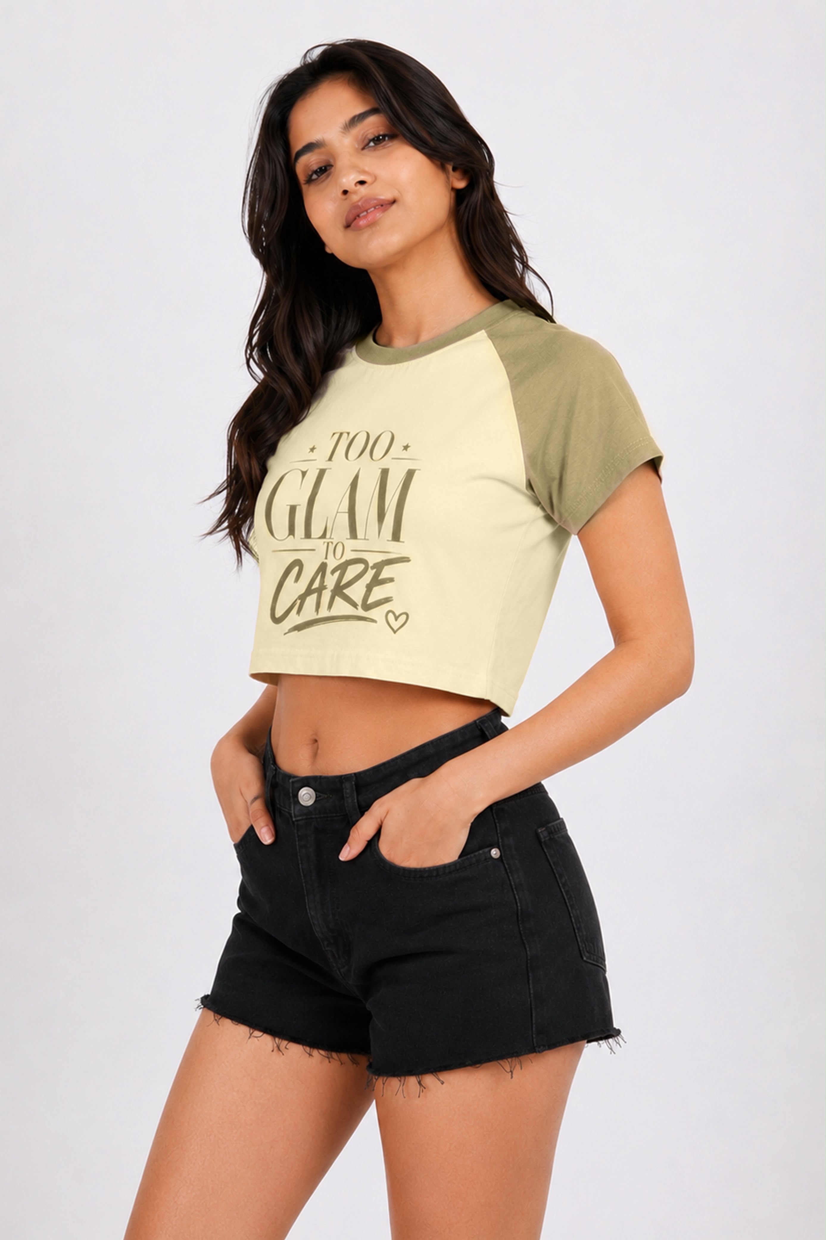 Too Glam To Care Crop Top