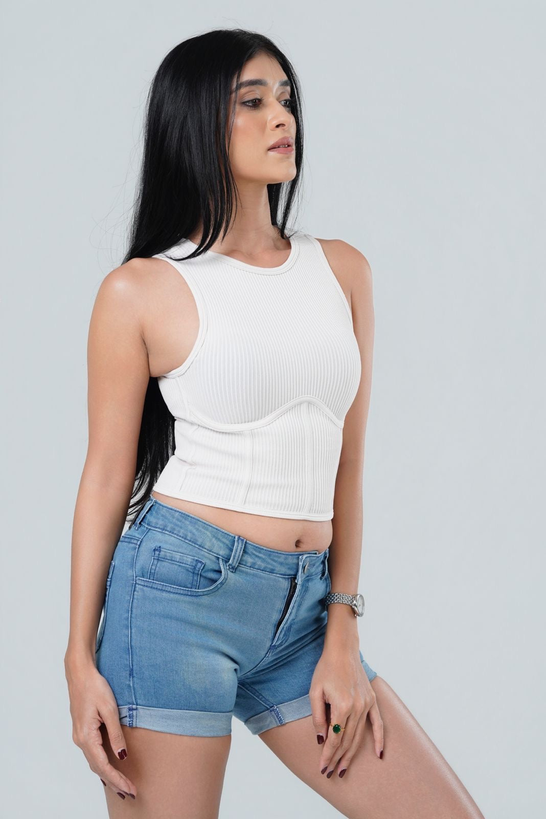Nova Sculpted Ribbed Top