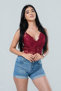 Butterfly Lace Cami Crop Top
