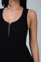 Contour Seamless Half Zip Jumpsuit
