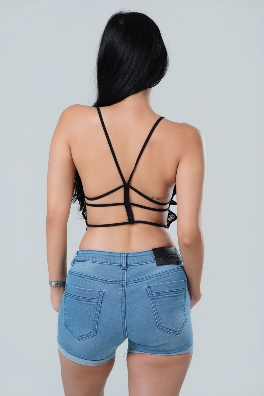 Butterfly Lace Cami Crop Top