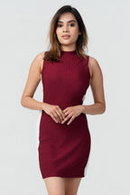 Duo-Tone Sculpt Dress