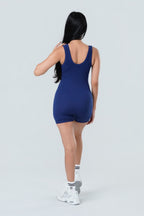 Contour Seamless Half Zip Jumpsuit
