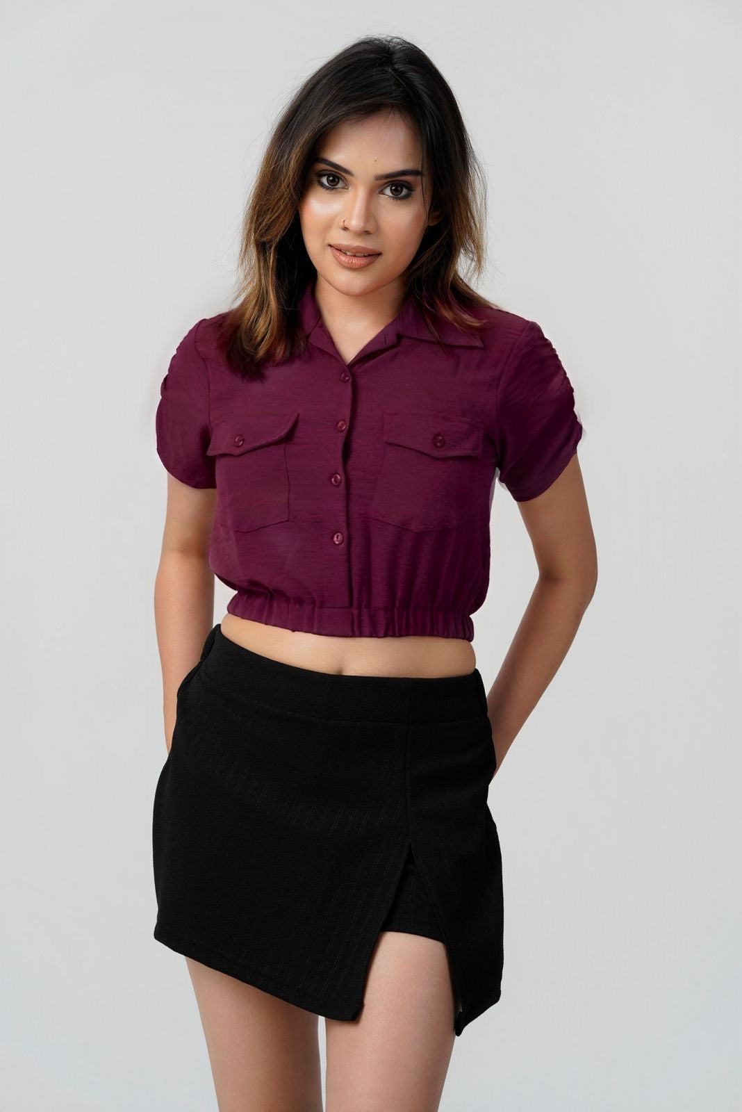 Aria Utility Crop Shirt
