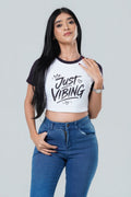 Just Vibing Crop Top